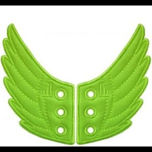 👼NWT Neon Green Shwings - Shoelace Decoration